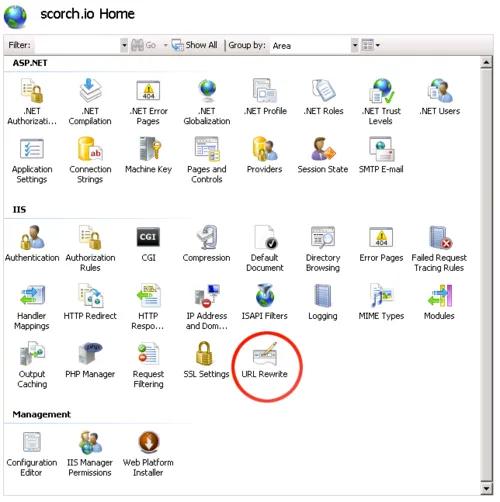 URL Rewrite module in IIS 7
